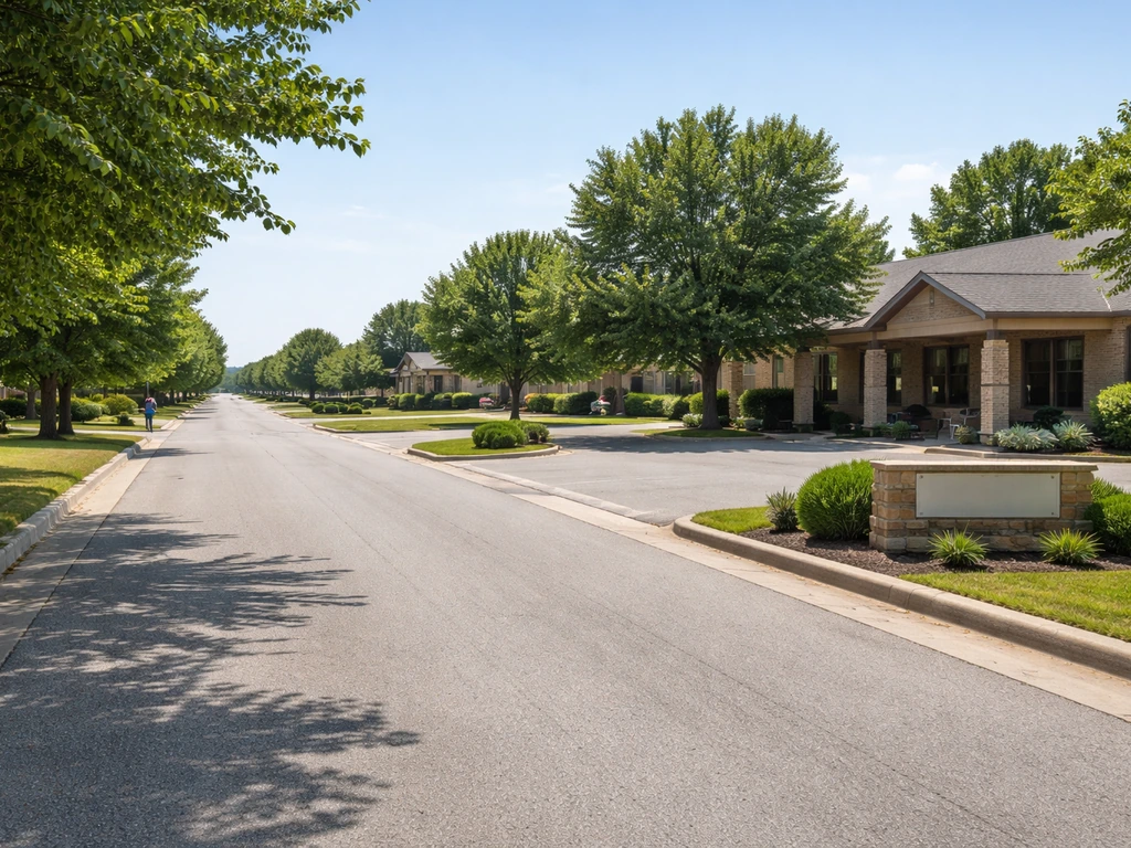 Street-level view of W Norfolk Dr near 1914 W Norfolk Dr in Broken Arrow, Oklahoma, with clear wayfinding feel.